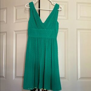 NWT J Crew Marlowe Green Swiss Dot Dress